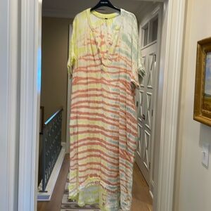 Young Fabulous and Broke tie dye maxi (bw)